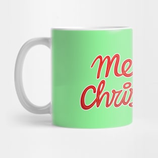 Merry Christmas to all of you lettering Mug